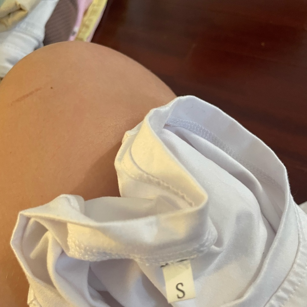 White Sleeveless Top - Size S